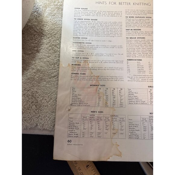 Bernat Knitting Pattern Book Knits By Mirsa Of Italy Book #65 1960s Vintage - Picture 14 of 14